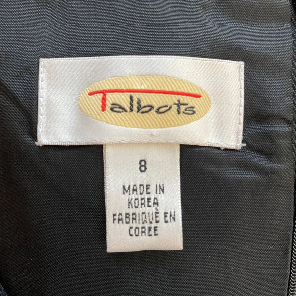 Talbots Sleeveless Shift Formal Maxi Dress Women's 8 Black Cocktail Gown Evening - Picture 11 of 12